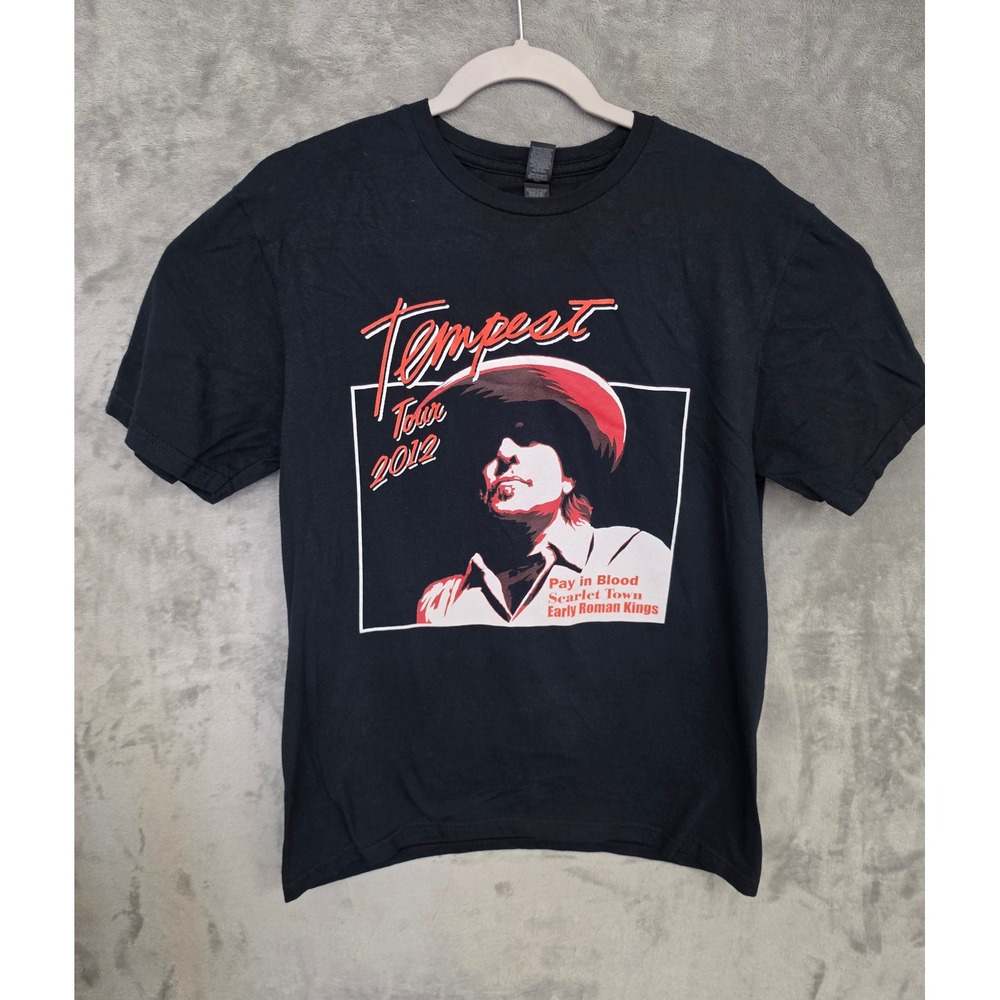 RARE Bob Dylan "Tempest 2012 Tour" 2024 T-Shirt Unisex Medium Double-Sided